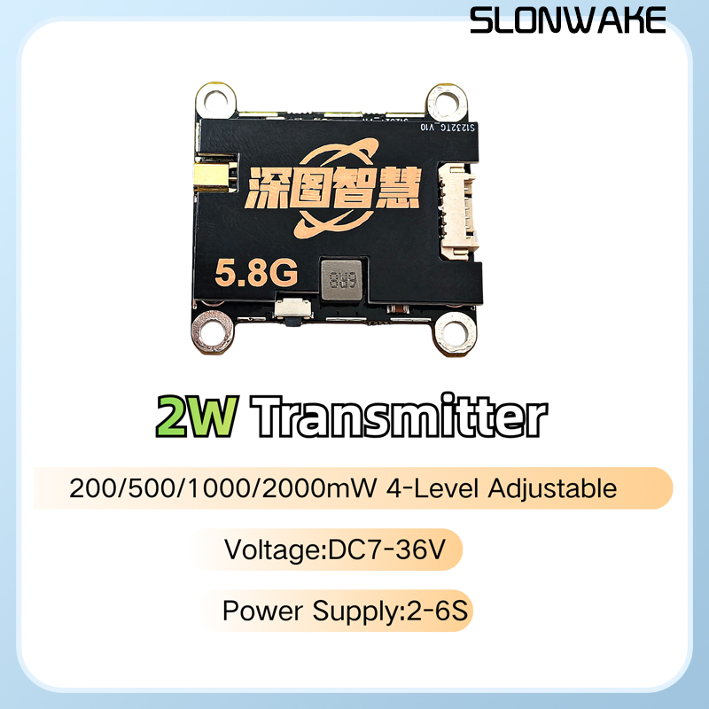 SLONWAKE 5.8G 56CH 2W 송신기 VTX( - Drone Transmitter 리뷰 및 가격