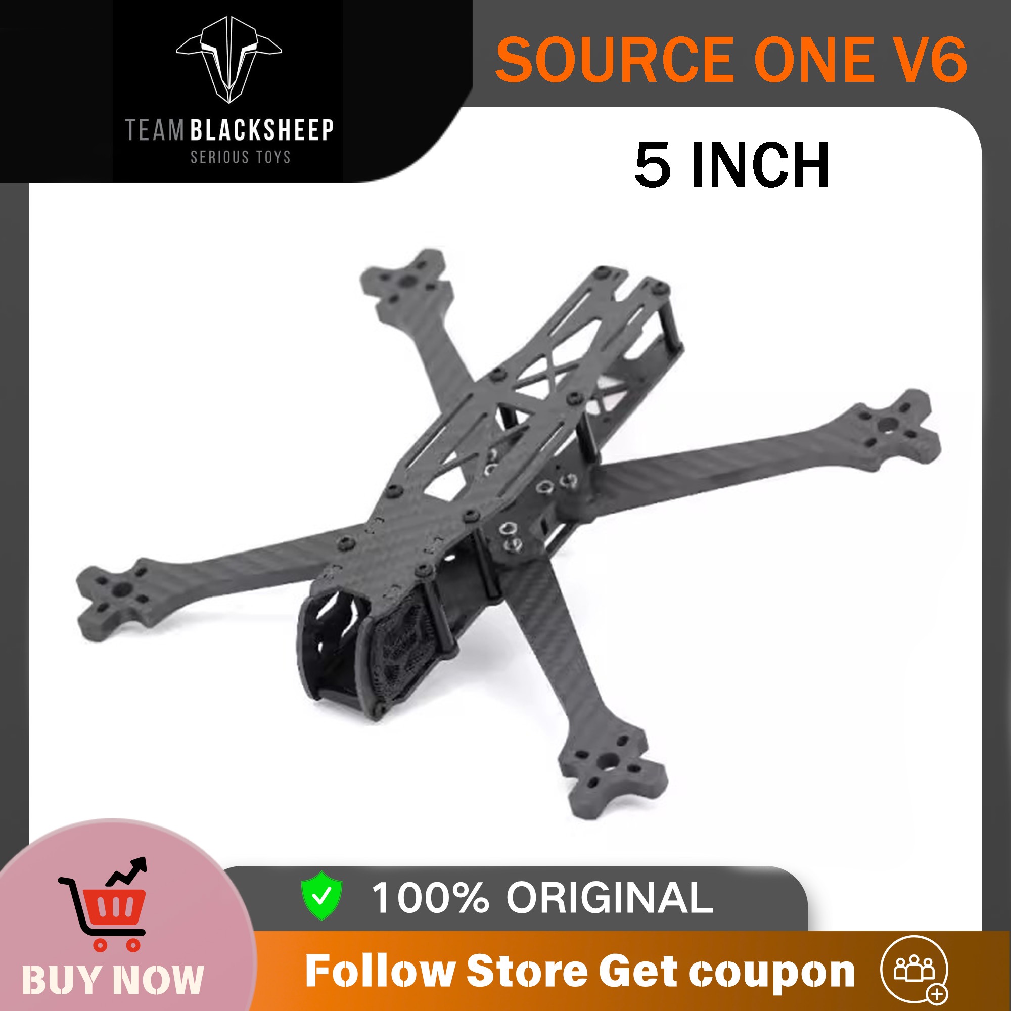 팀 블랙쉽 TBS 소스 원 V6 5인치 226mm FP - Tbs Fpv Source One 리뷰 및 가격